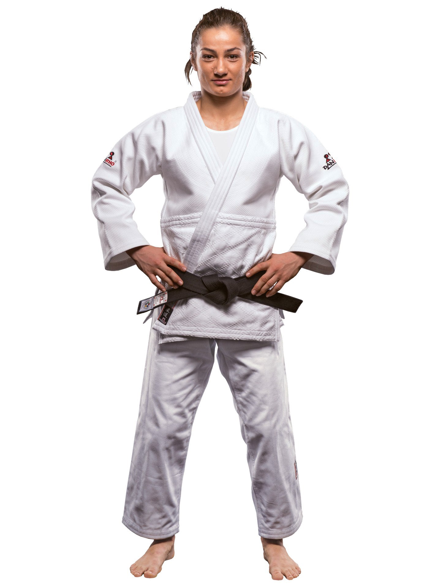 Judoanzug DanRho® Ultimate 750 IJF, Wettkampfanzug 150-190 S/M weiß/blau