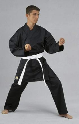 Karateanzug Shadow schwarz 8 oz, Kwon® Preiswerter Einsteigeranzug 110-200