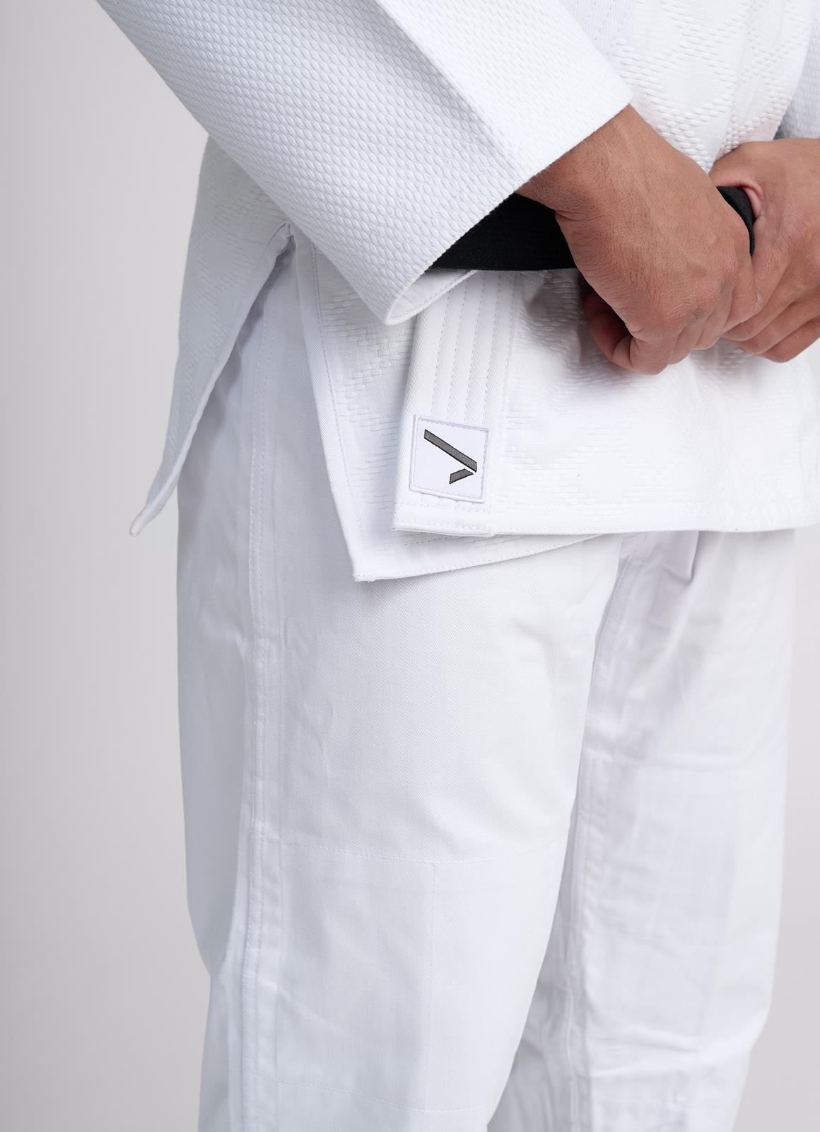 Judohose Ippon Gear® Fighter 2 weiß/blau/schwarz 140-200