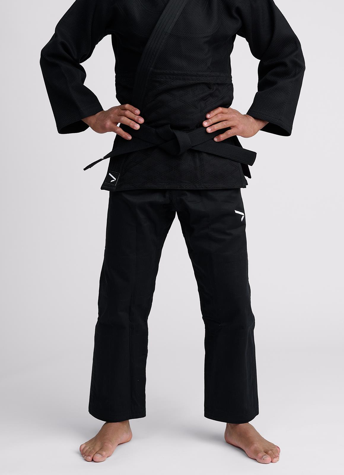 Judohose Ippon Gear® Fighter 2 weiß/blau/schwarz 140-200