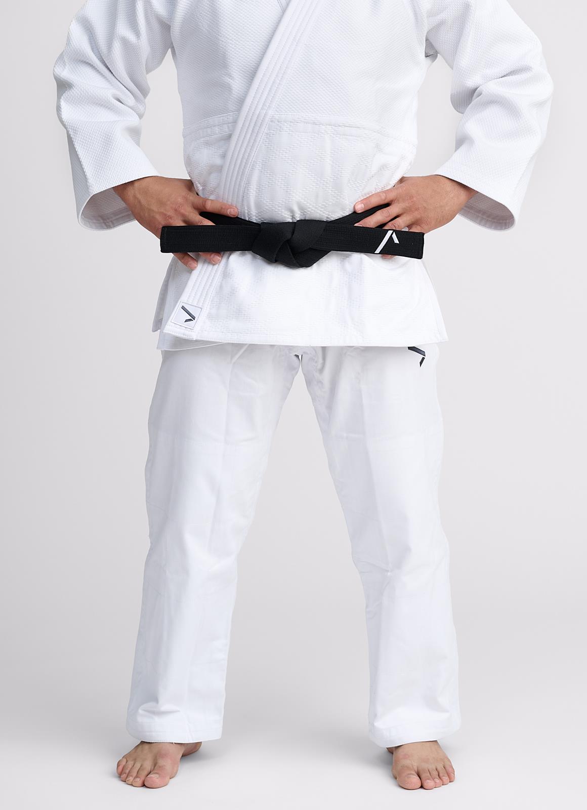 Judohose Ippon Gear® Fighter 2 weiß/blau/schwarz 140-200