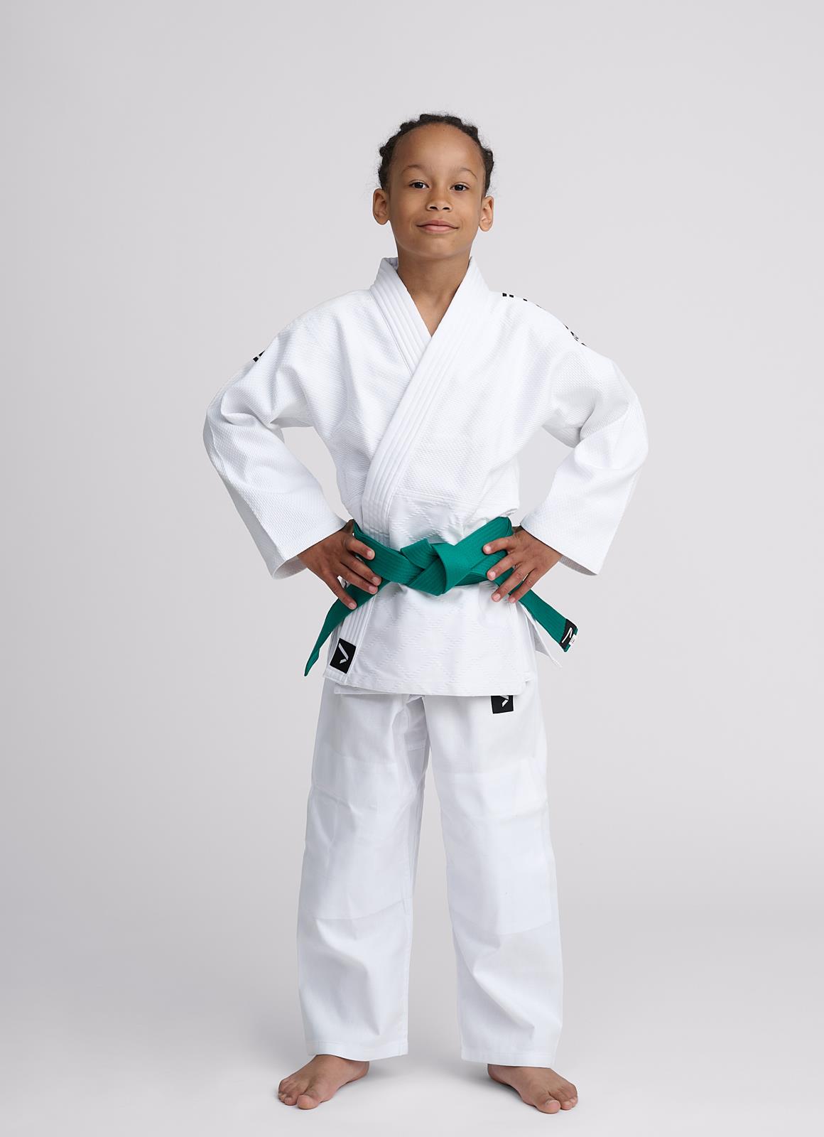 Judoanzug Ippon Gear® NXT, weiß, verschiedene Schulterstreifen, Größen 100-160