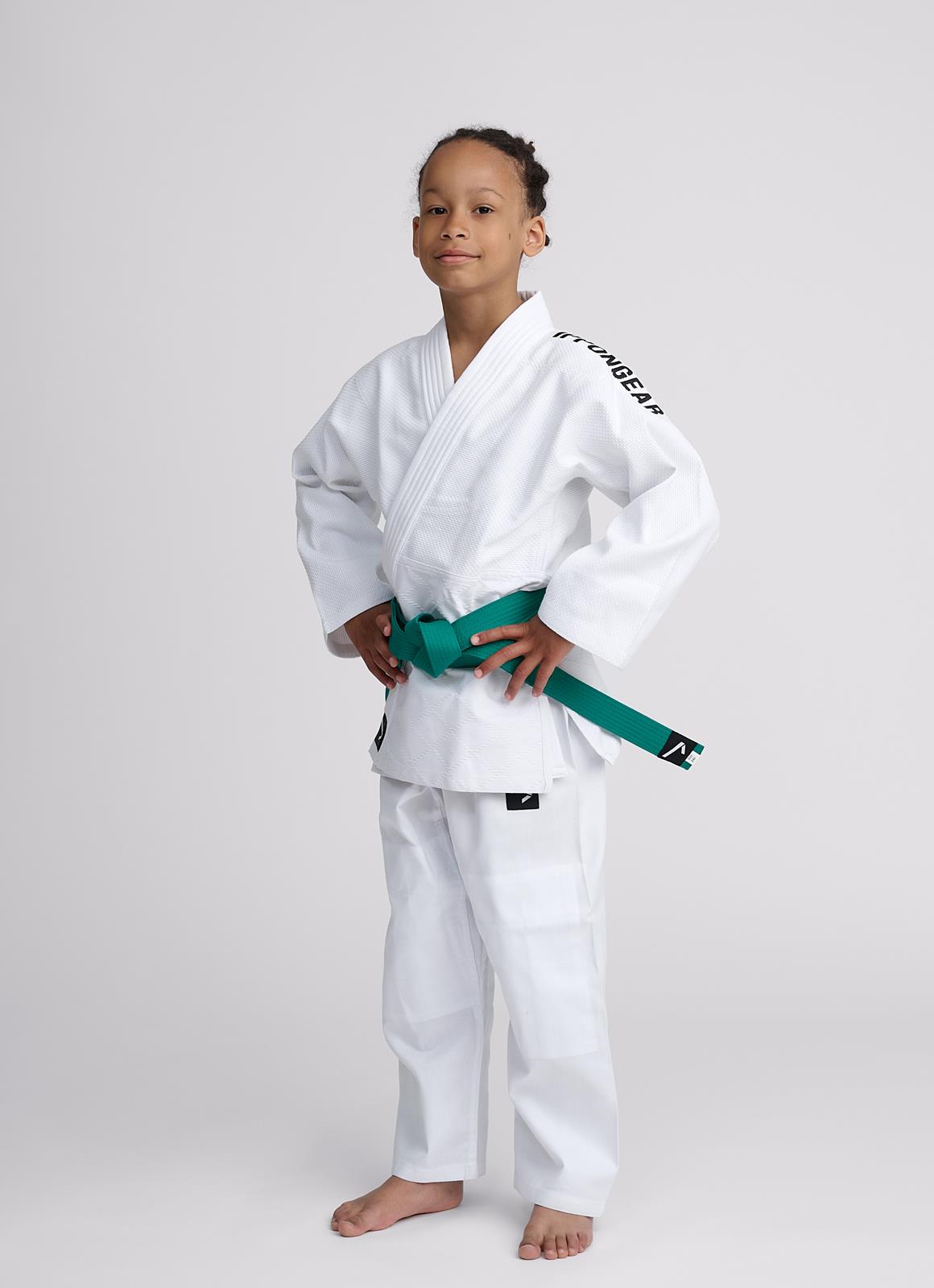 Judoanzug Ippon Gear® NXT, weiß, verschiedene Schulterstreifen, Größen 100-160