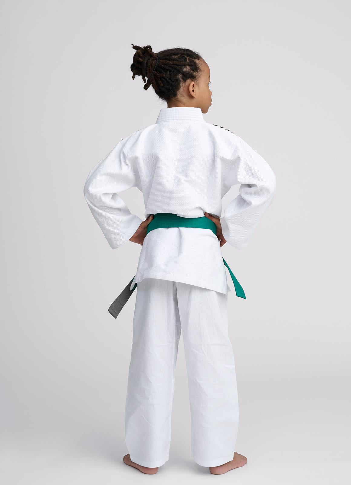 Judoanzug Ippon Gear® NXT, weiß, verschiedene Schulterstreifen, Größen 100-160