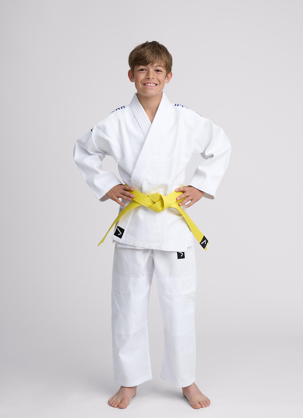 Judoanzug Ippon Gear® NXT, weiß, verschiedene Schulterstreifen, Größen 100-160