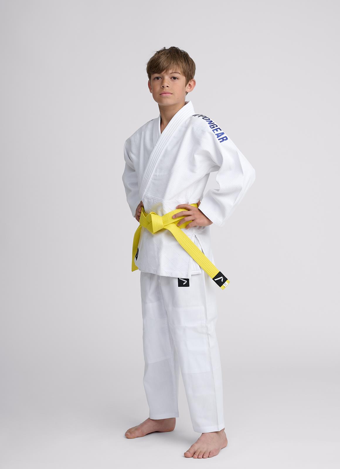 Judoanzug Ippon Gear® NXT, weiß, verschiedene Schulterstreifen, Größen 100-160