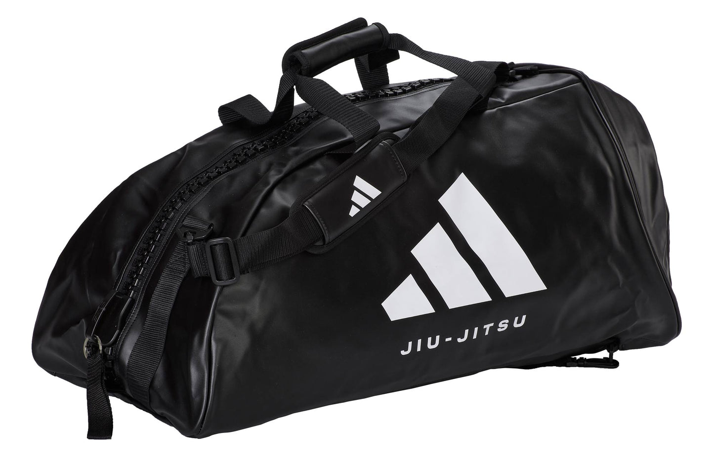 Kampforttasche mit Aufdruck, adidas® Sporttasche 2 in 1 Bag, M/L schwarz, Big Zipper