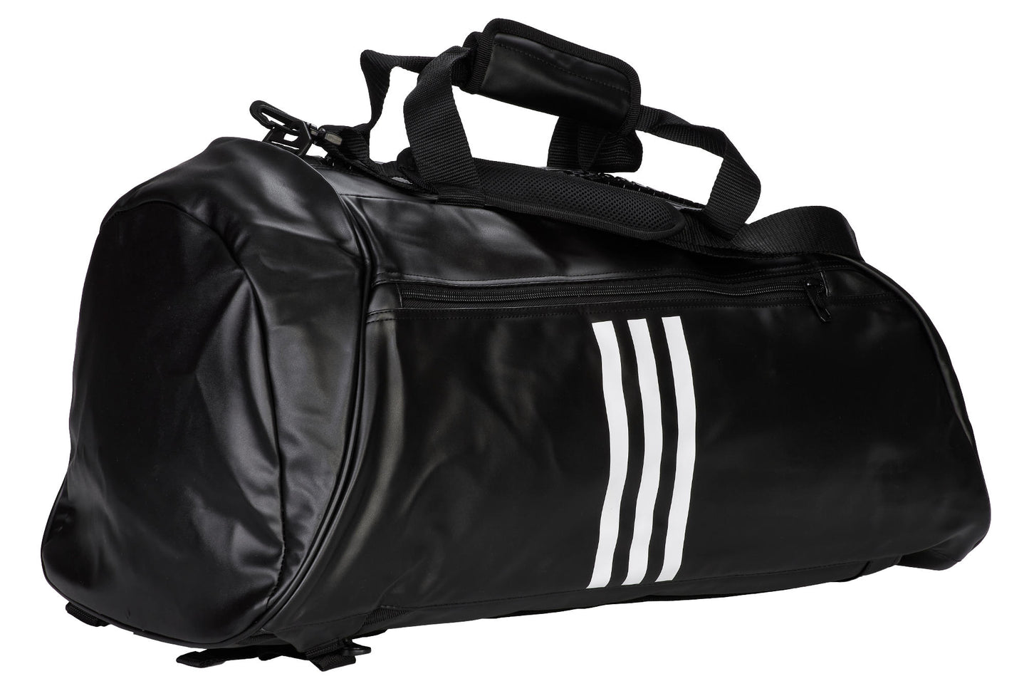 Kampforttasche mit Aufdruck, adidas® Sporttasche 2 in 1 Bag, M/L schwarz, Big Zipper
