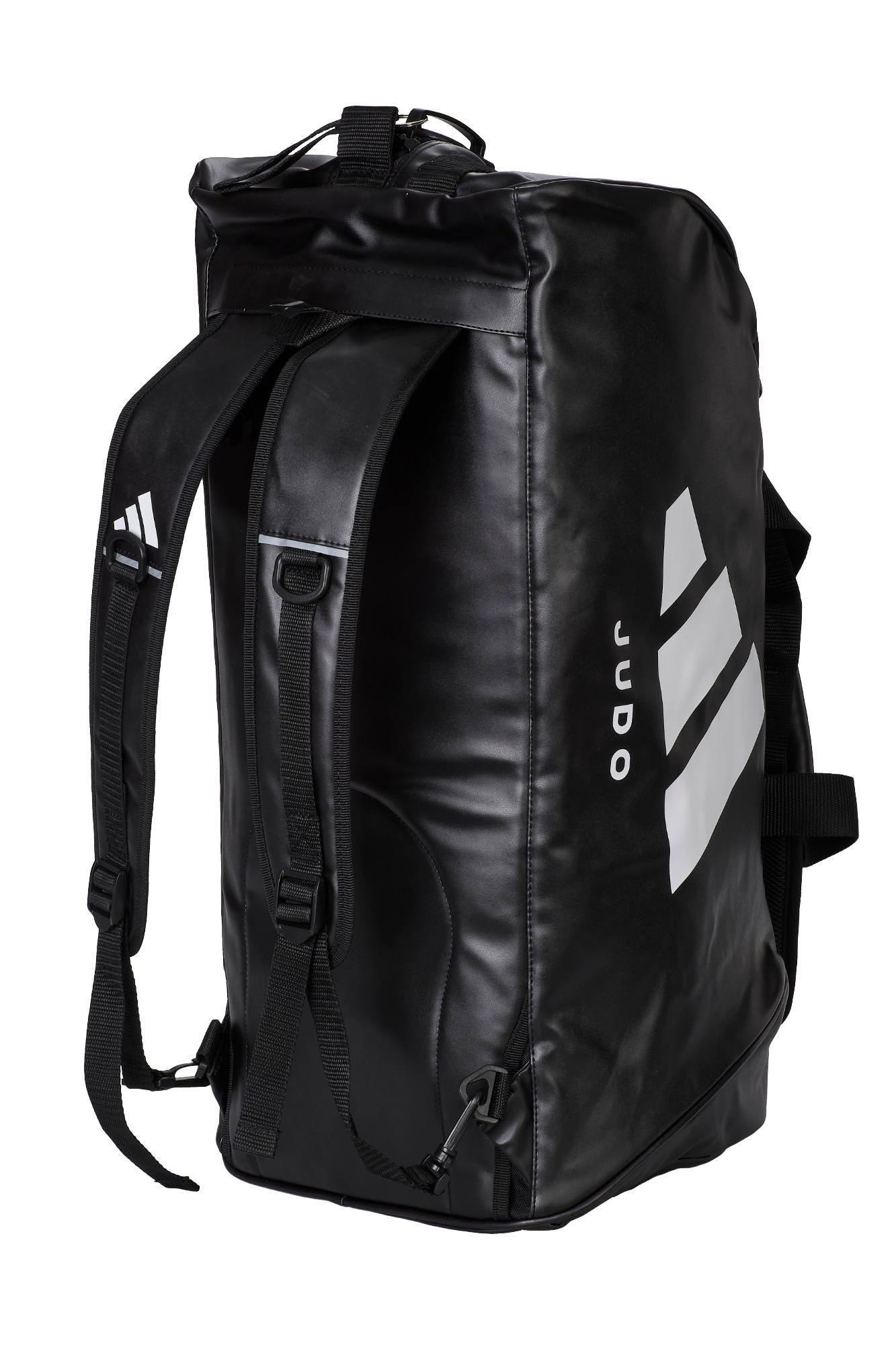 Kampforttasche mit Aufdruck, adidas® Sporttasche 2 in 1 Bag, M/L schwarz, Big Zipper