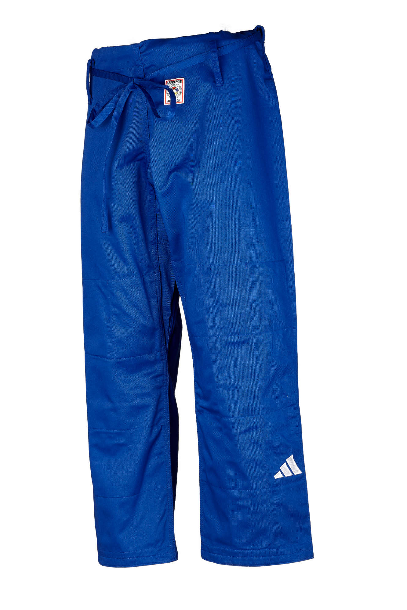 IJF Judoanzug adidas® Champion III Wettkampfanzug, weiß/blau 150-200 reg/slim