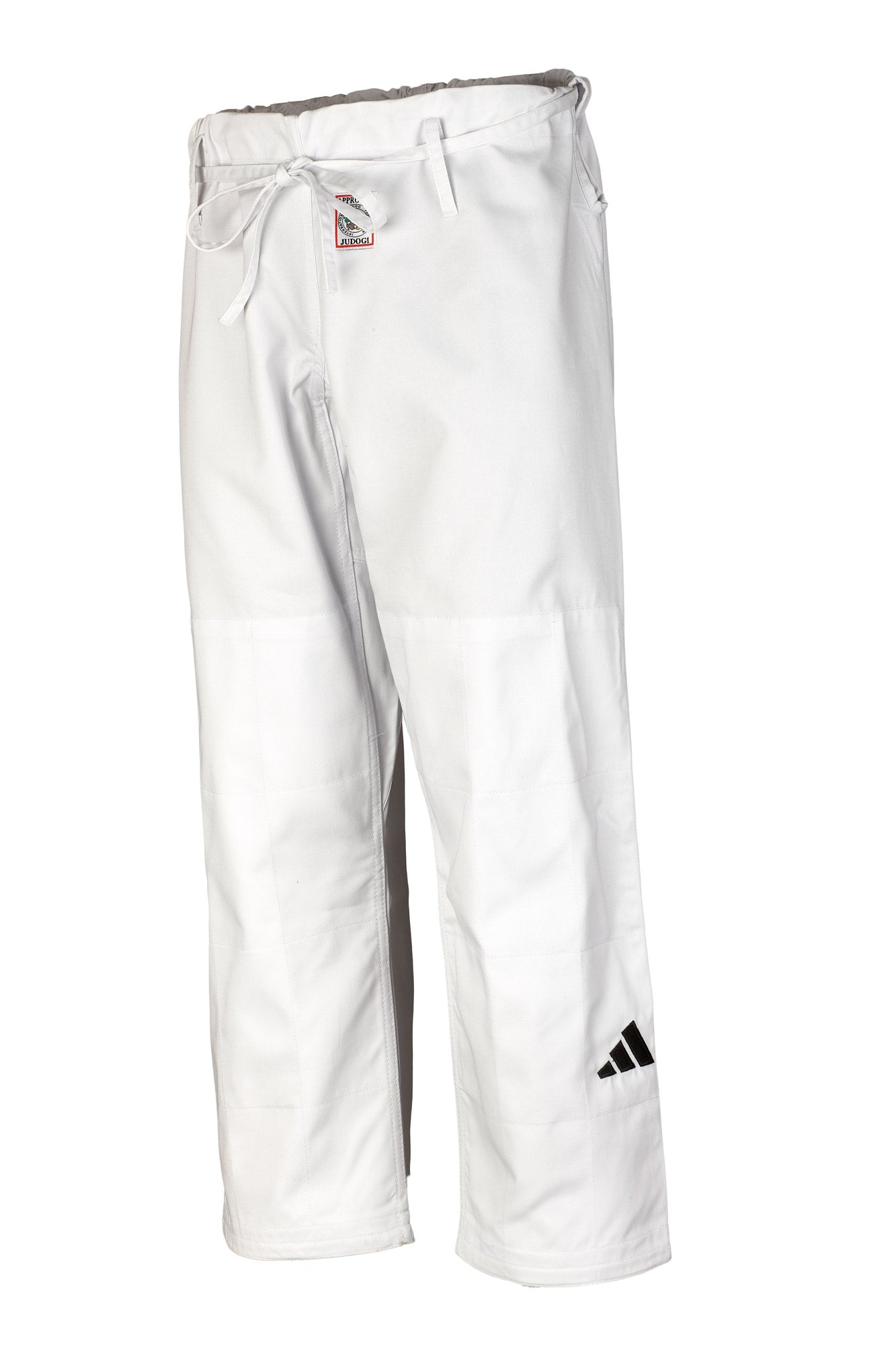 IJF Judoanzug adidas® Champion III Wettkampfanzug, weiß/blau 150-200 reg/slim