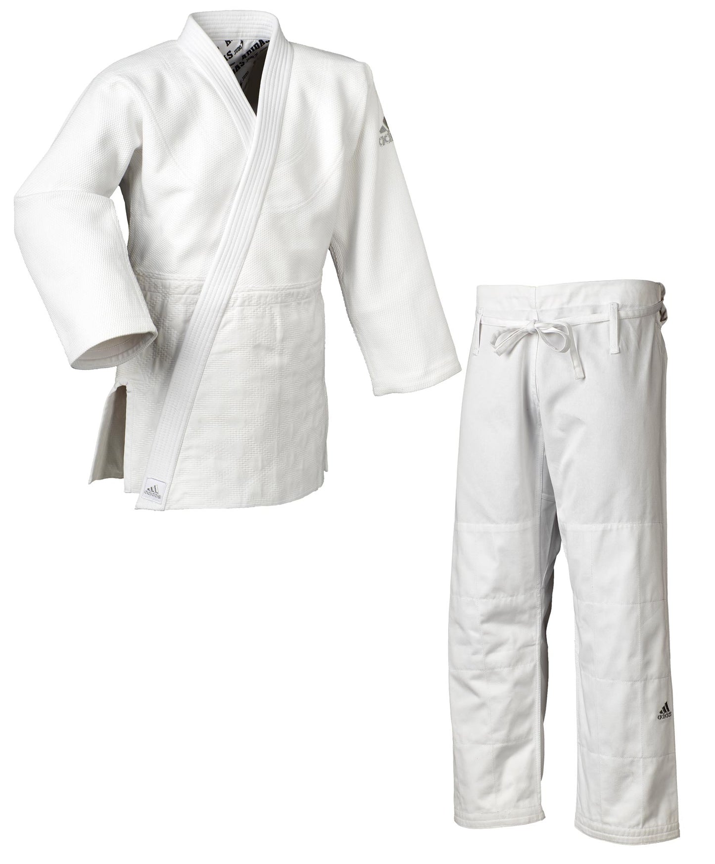 Judoanzug adidas® J990S Millenium weiß / blau, extra fester Stoff 990 gr./m² 160-200