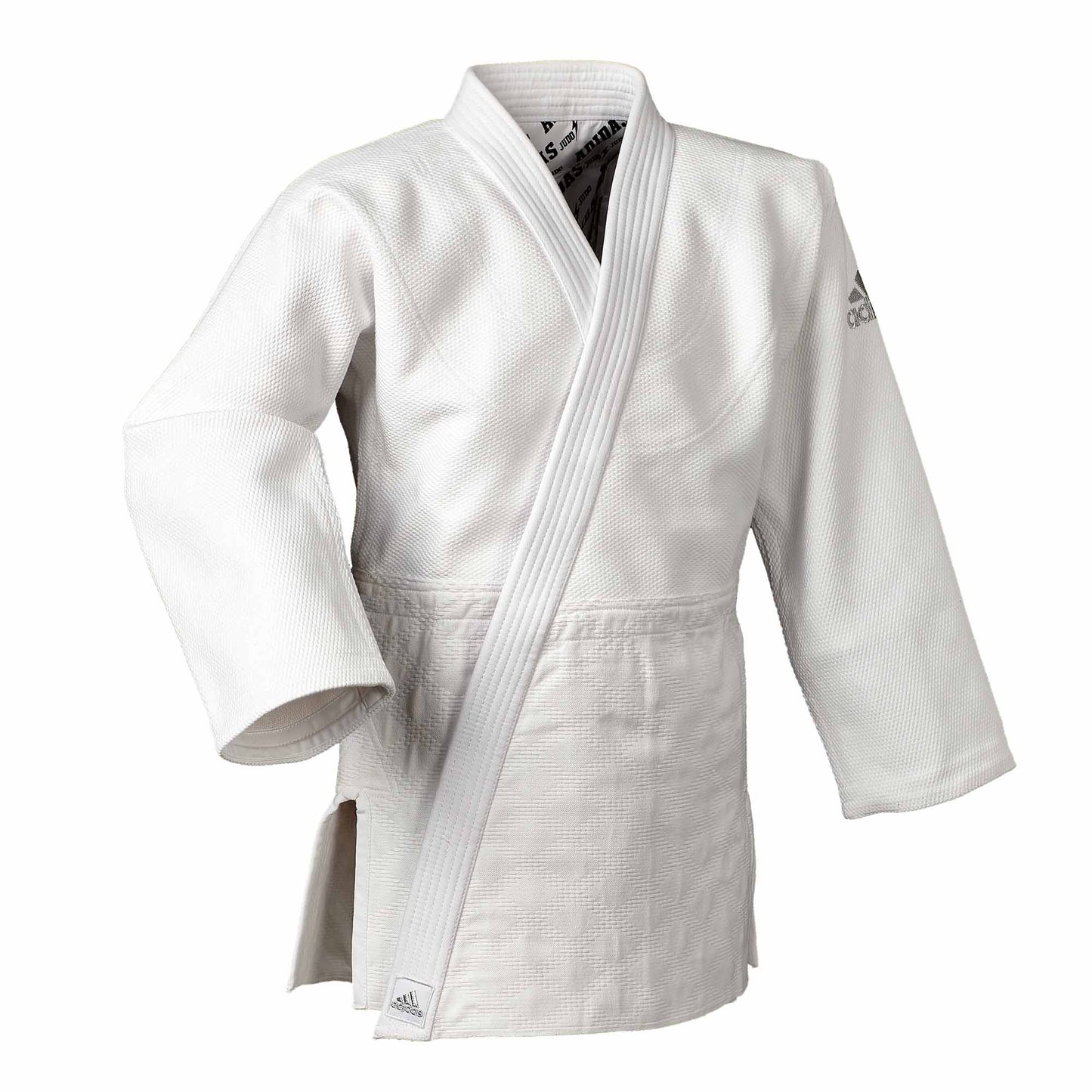Judoanzug adidas® J990S Millenium weiß / blau, extra fester Stoff 990 gr./m² 160-200