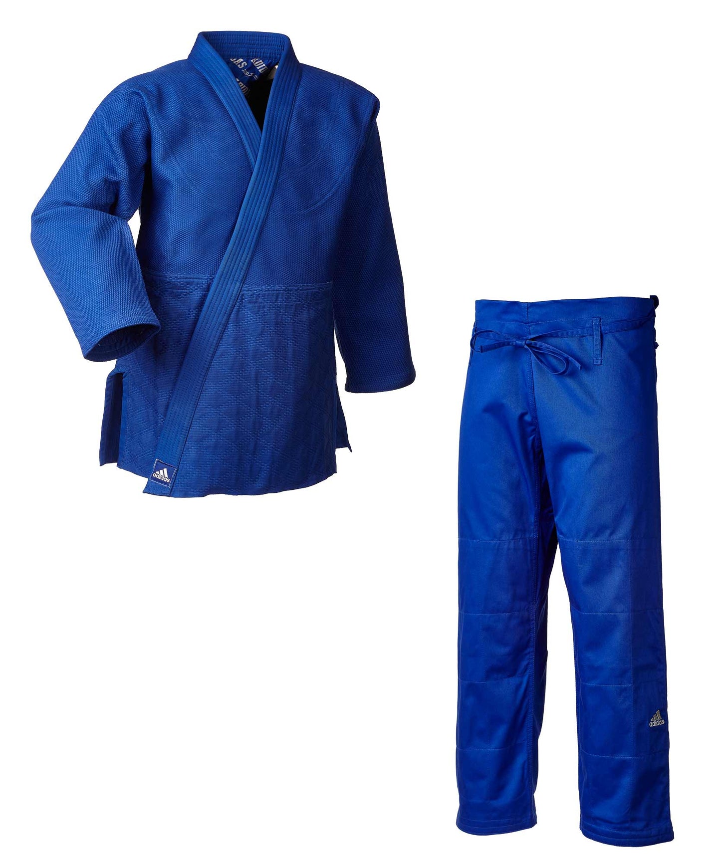 Judoanzug adidas® J990S Millenium weiß / blau, extra fester Stoff 990 gr./m² 160-200