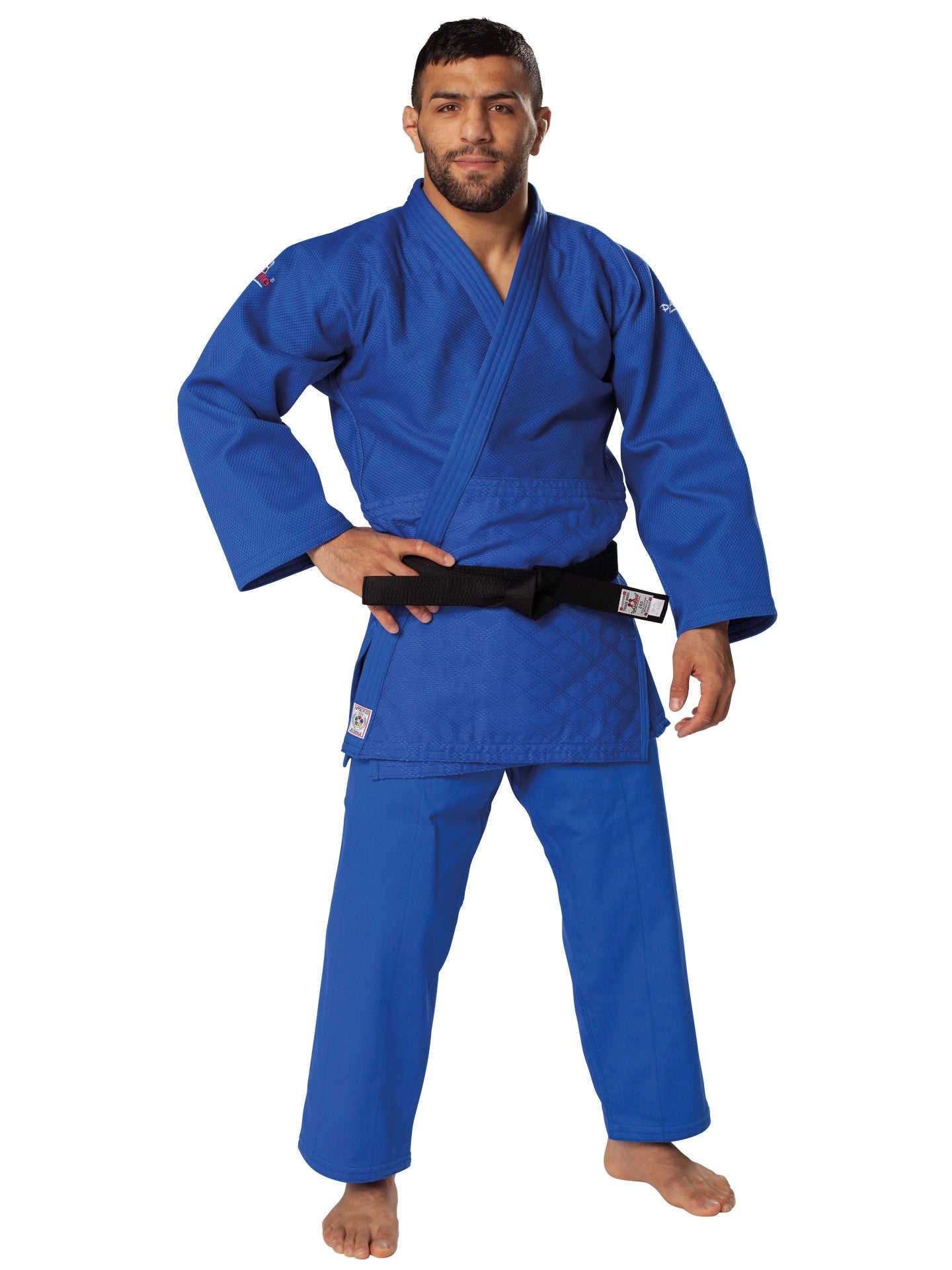 Judoanzug DanRho® Ultimate 750 IJF, Wettkampfanzug 150-190 S/M weiß/blau