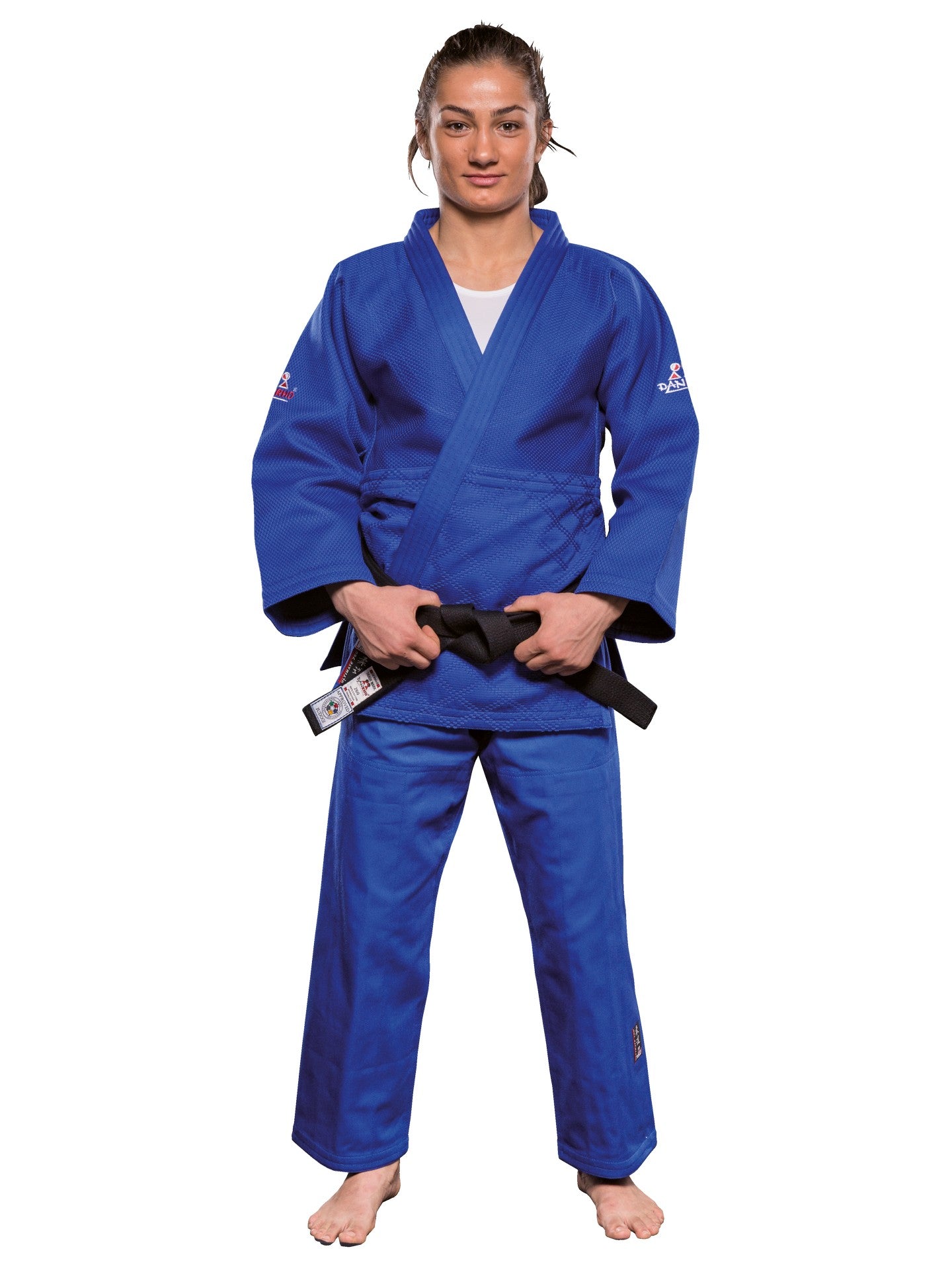 Judoanzug DanRho® Ultimate 750 IJF, Wettkampfanzug 150-190 S/M weiß/blau