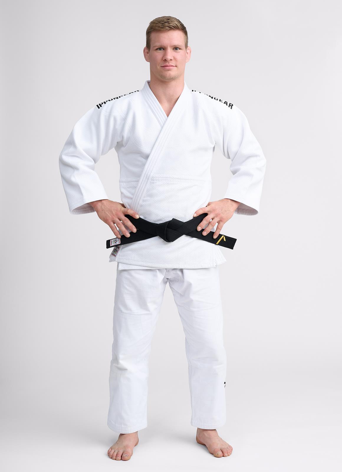 Judohose IJF Ippon Gear ® Legend 2 weiß/blau 145-205