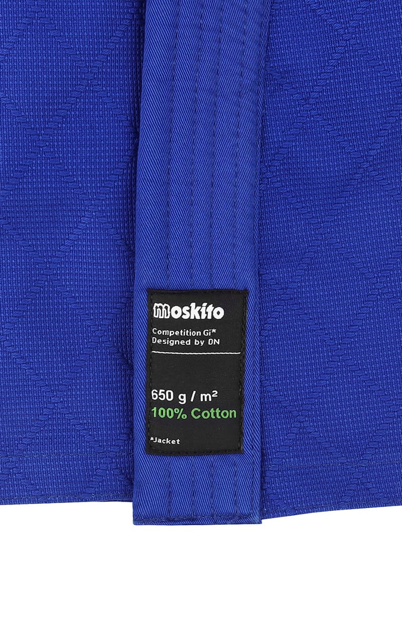 Judojacke Moskito Dax ® 650 g/m², 130-200, regular/slim, weiß/blau