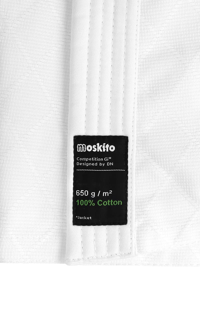 Judojacke Moskito Dax ® 650 g/m², 130-200, regular/slim, weiß/blau