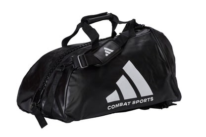 Kampforttasche mit Aufdruck, adidas® Sporttasche 2 in 1 Bag, M/L schwarz, Big Zipper