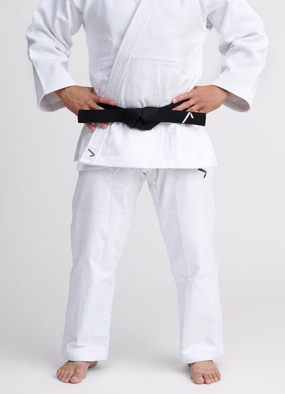Judohose Ippon Gear® Fighter 2 weiß/blau/schwarz 140-200