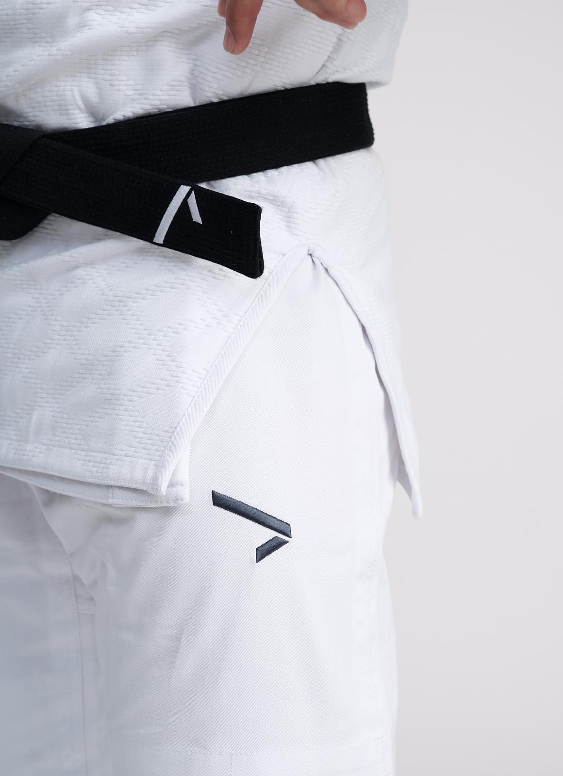 Judohose Ippon Gear® Fighter 2 weiß/blau/schwarz 140-200