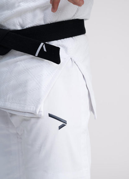 Judohose Ippon Gear® Fighter 2 weiß/blau/schwarz 140-200