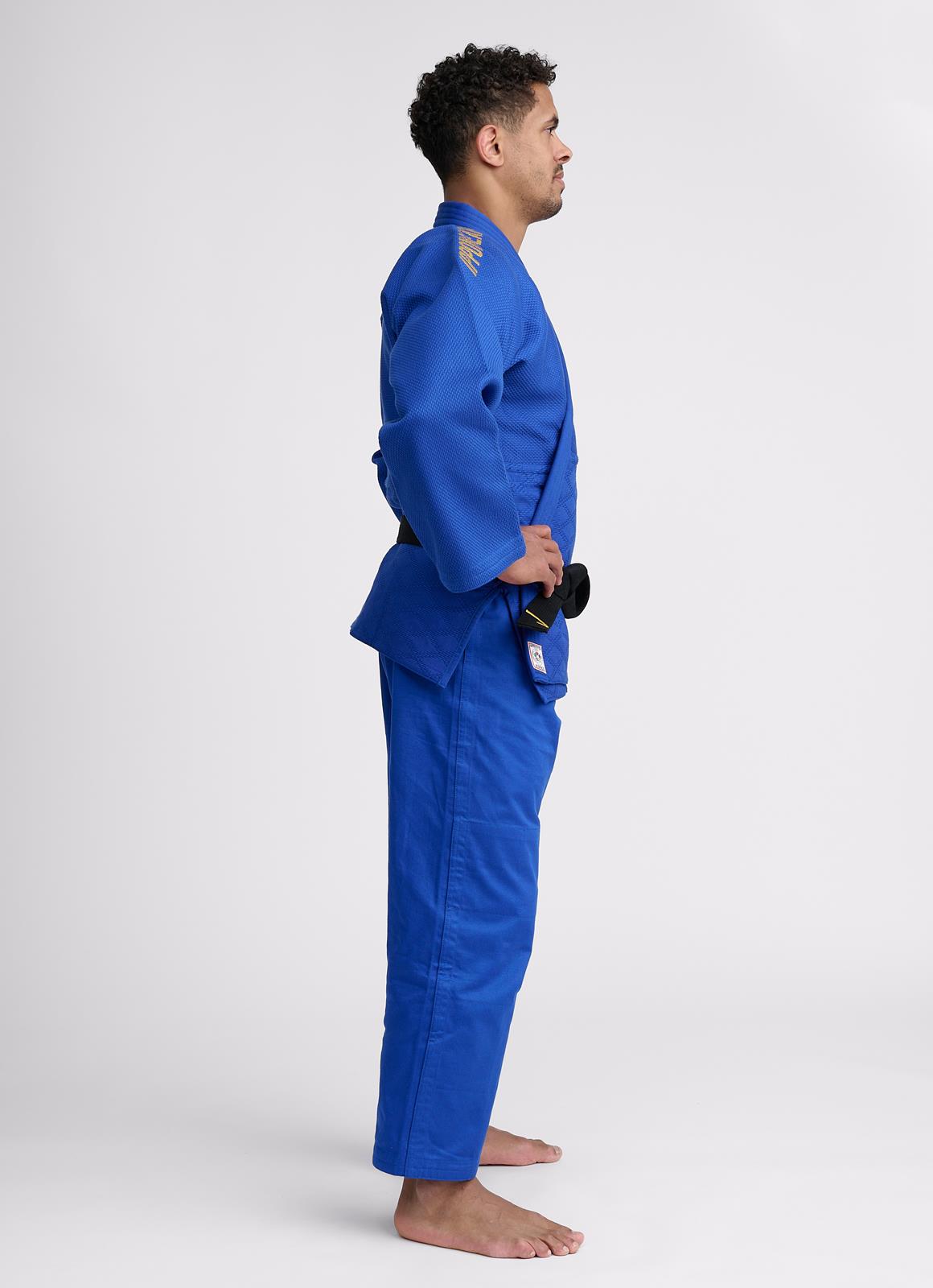 Judojacke IJF Ippon Gear ® Legend 2 weiß/blau/slim 145-205