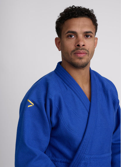 Judojacke IJF Ippon Gear® Olympic 2 weiß/blau/slim/ 145-200