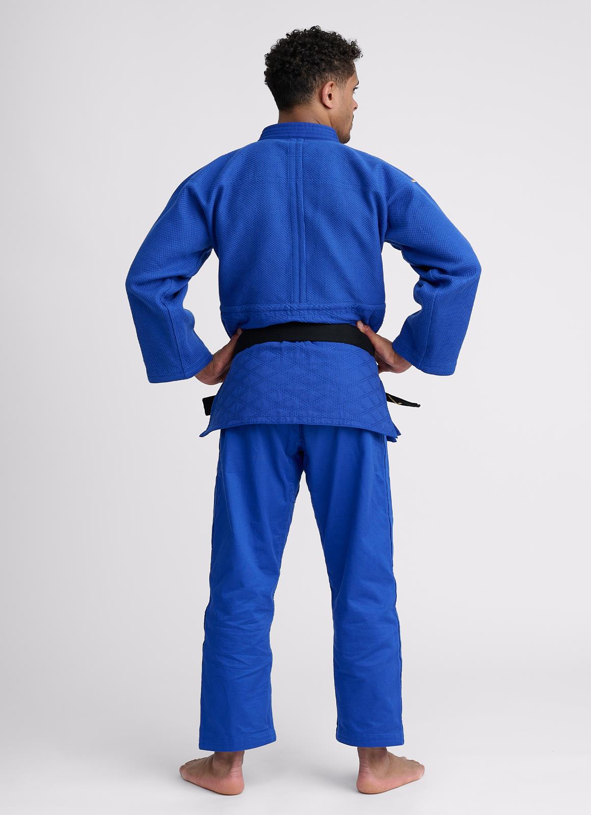 Judojacke IJF Ippon Gear® Olympic 2 weiß/blau/slim/ 145-200