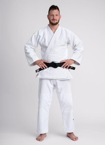 Judojacke IJF Ippon Gear® Olympic 2 weiß/blau/slim/ 145-200