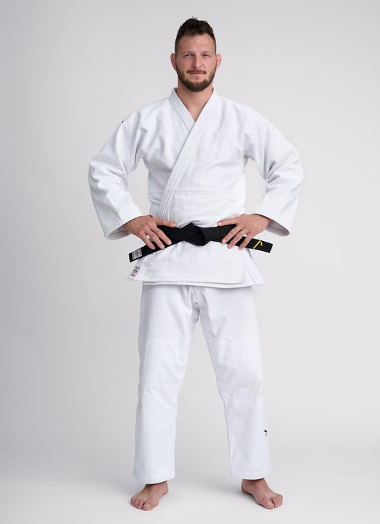 Judojacke IJF Ippon Gear® Olympic 2 weiß/blau/slim/ 145-200