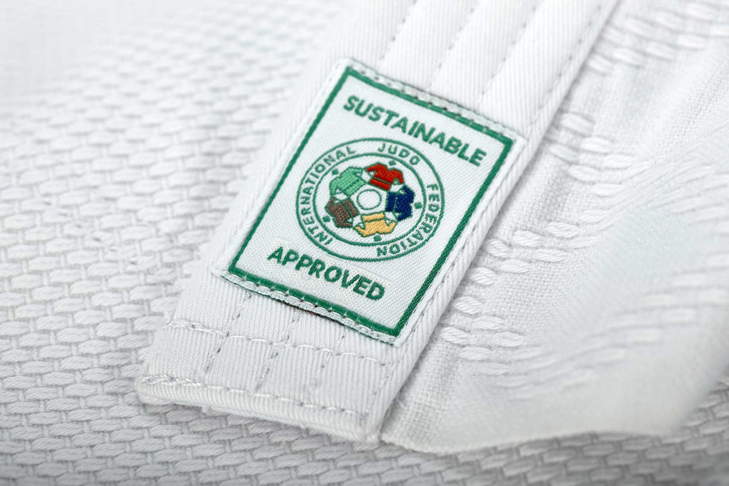 Judojacke adidas® CHAMPION III IJF weiß/blau//slim 160-190