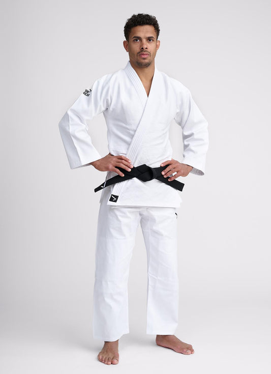 Judoanzug Ippon Gear® Basic 2 weiß/blau 130-200 Perfekter Allrounder