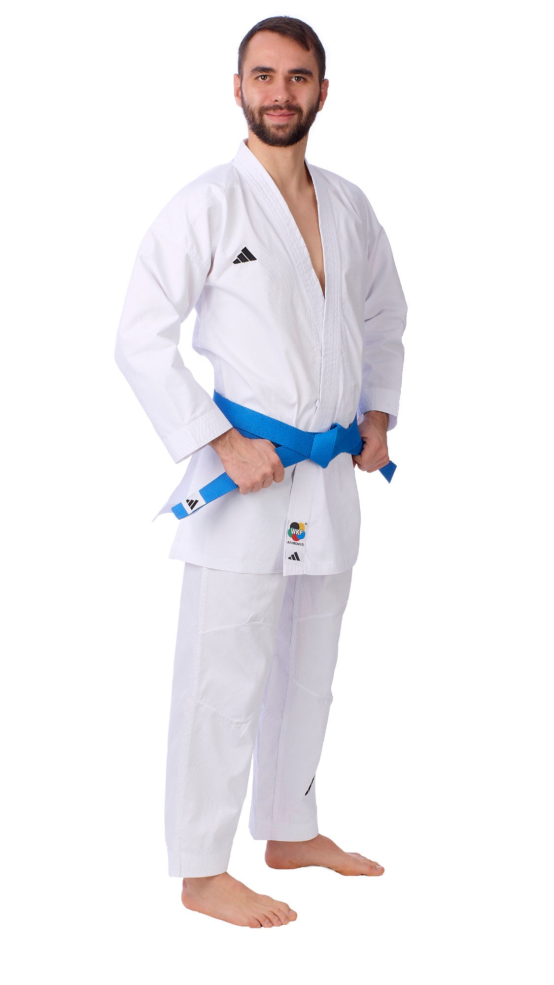 Karateanzug adidas® WKF  Kumite Fighter K220 DNA, weiß, 150-195