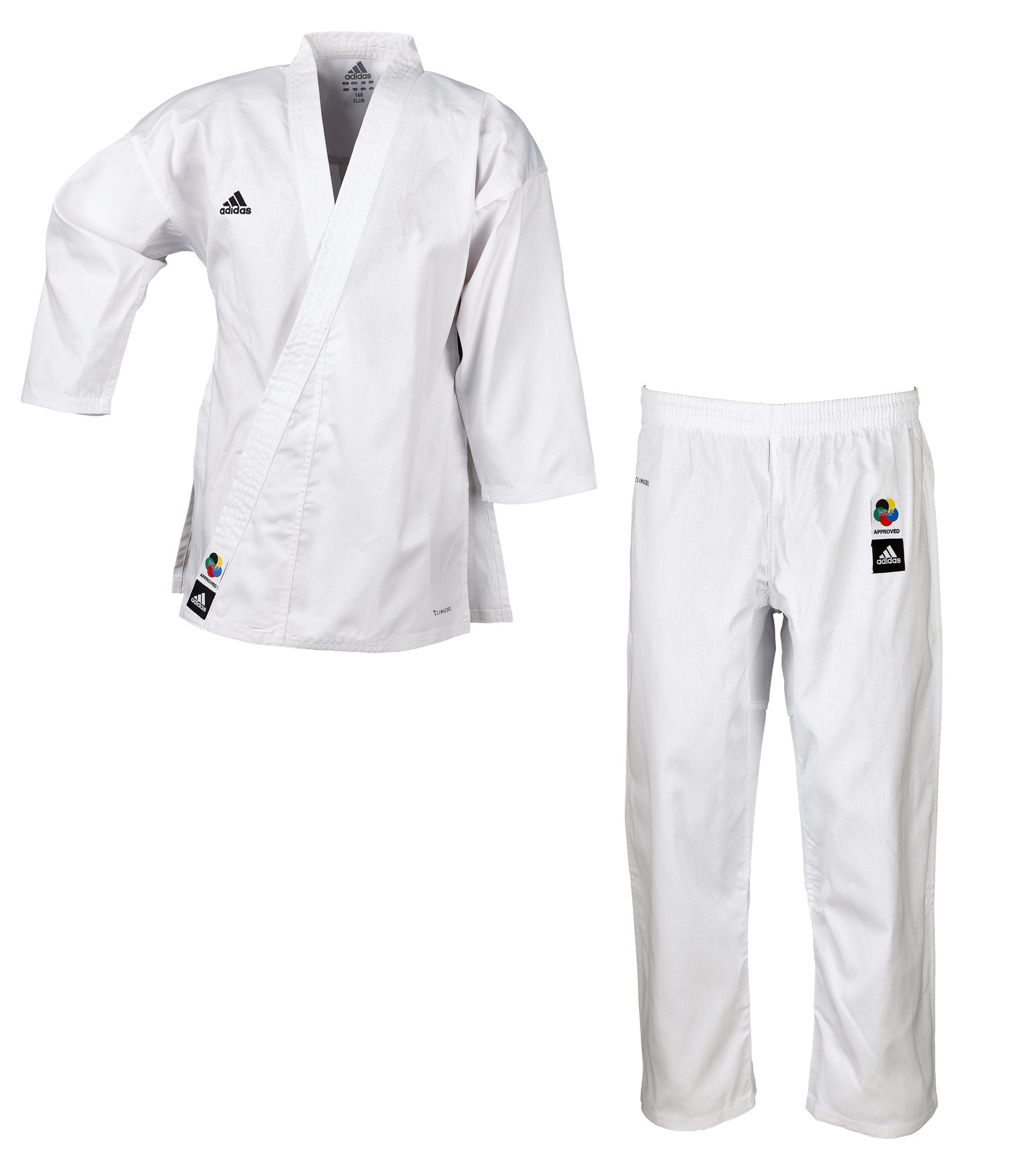 Karateanzug adidas® Club K220C Perfekter Trainingsanzug weiß 130-200